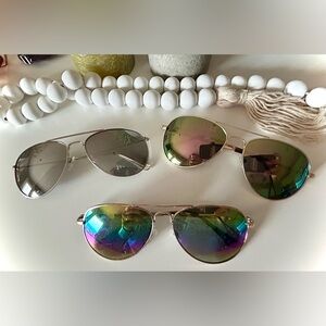 Women’s Aviator Sunglasses BUNDLE NWOT